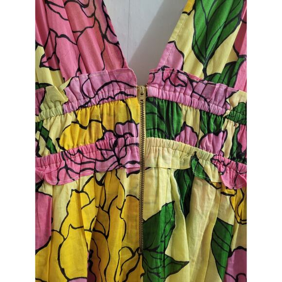 Banjanan Frankie Floral Maxi Dress XL Boho Cottagecore Garden Party $450 Retail - Picture 9 of 10